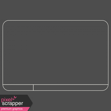 Pocket Basics Photo Overlays - Caption Overlay (Rounded Corners) 