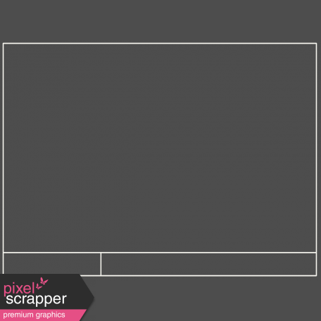 Pocket Basics Photo Overlays - Caption Overlay (Square Corners) 3x4