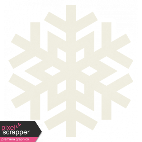 Christmas Day_Sticker Snowflake 3 White
