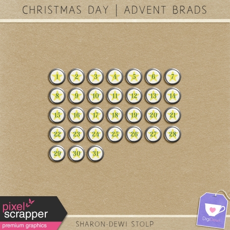 Christmas Day - Advent Brad Star Silver
