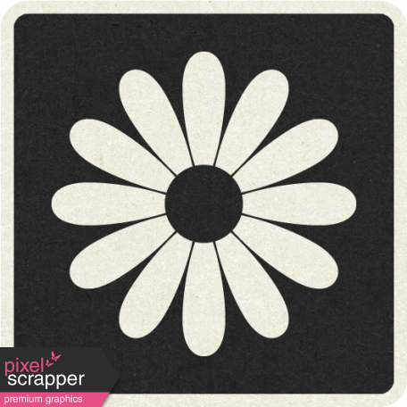 Picnic Day_Pictogram Chip_Black_Flower