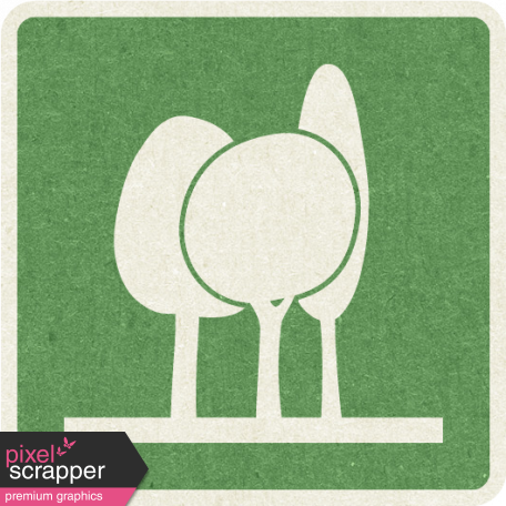 Picnic Day_Pictogram Chip_Green_Trees