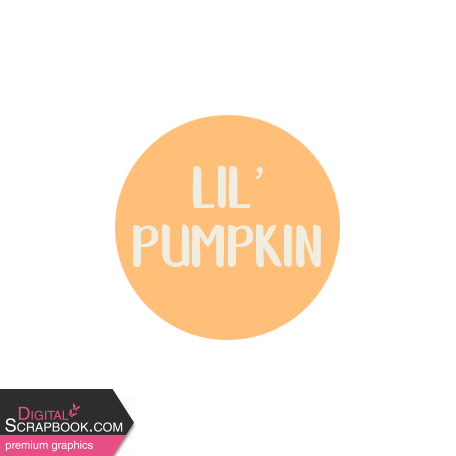 Pumpkin Spice - Tag Lil Pumpkin Orange - UnTextured