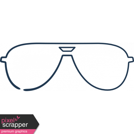 Doodle Navy Glasses 3