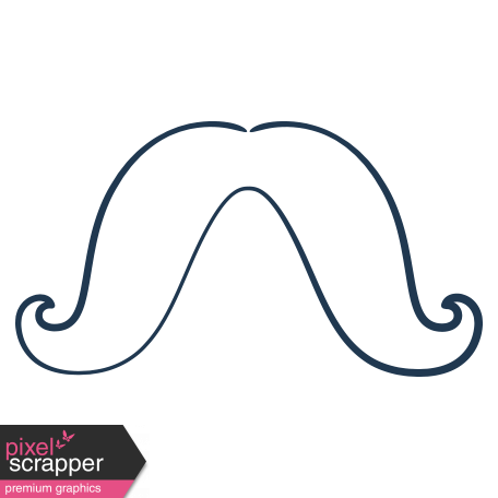 Doodle Navy Mustache 4