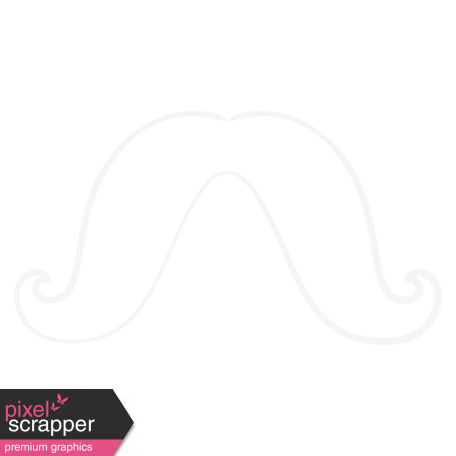 Doodle White Mustache 4