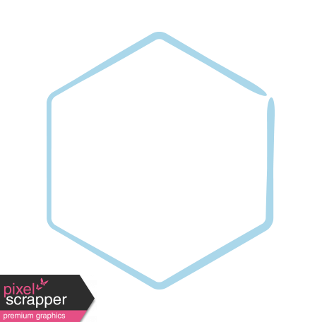 XY Doodle - Baby Blue Hexagon Medium 2