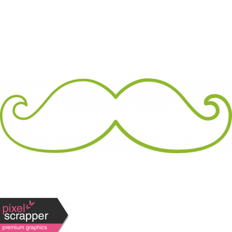 XY Doodle - Lime Moustache 2