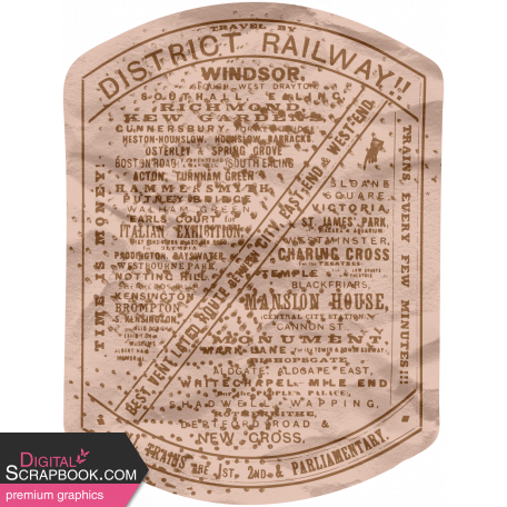 Vintage Travel #1 Ephemera Railway Ad