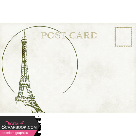 Paris, France Ephemera Kit Post Card 03