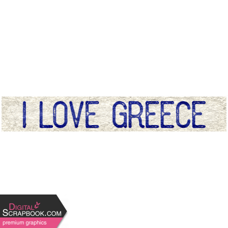 Greece Ephemera Kit Word Label 02