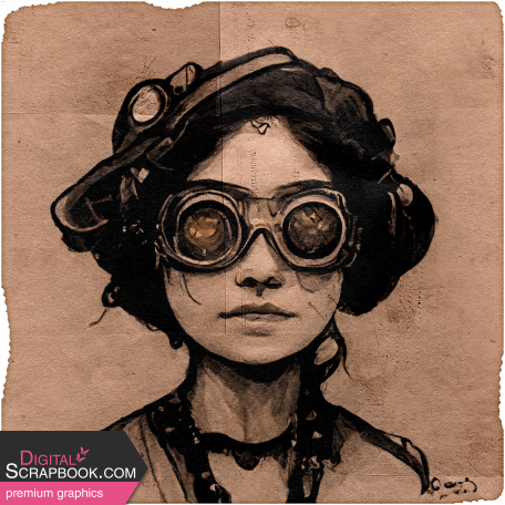 Steampunk Ephemera Kit Face Ephemera 7