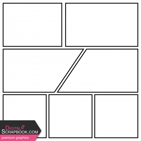 Comic Grid Layout Template 2