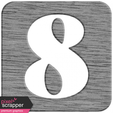Square Wood Number 8 Template