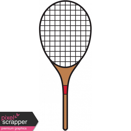 Sports Print Tennis Racket