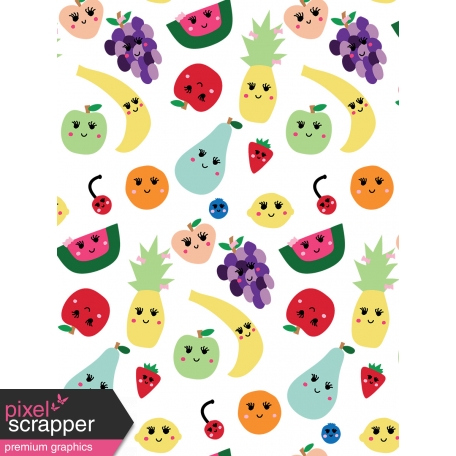 Cute Fruits Art Print 13 3x4