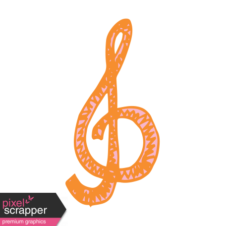 Art School Music Doodle Treble Clef 5