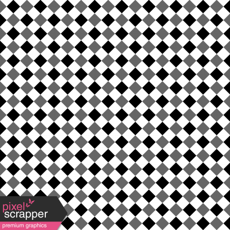 Gingham Paper Template - Half Inch Squares, Diagonal