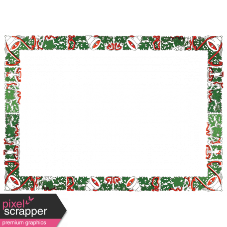 Vintage Xmas Print Frame 1 Untextured