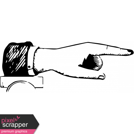 Vintage Pointing Hand Illustration Template graphic by Marisa Lerin