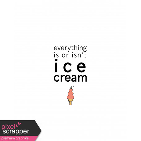 Foodie Art Print Ice Cream 8x10