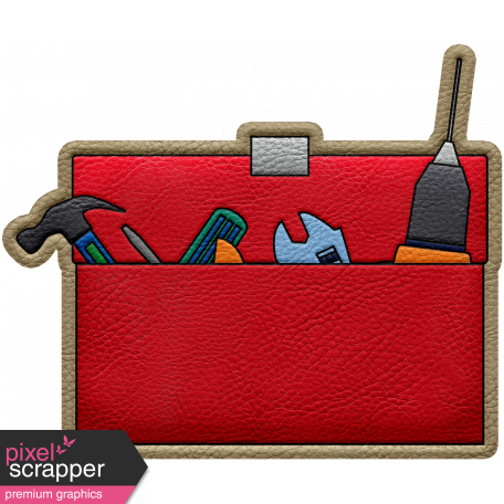 Handy People Leather Toolbox Open