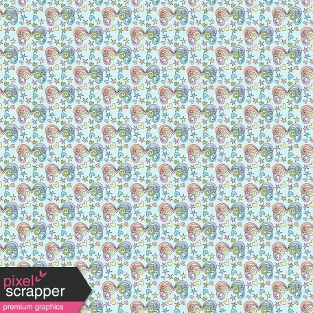 Unicorn Tea Party Papers Kit 2 - Paper 03