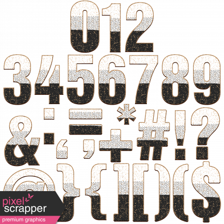 Scraps #2 Cork Alpha Numbers