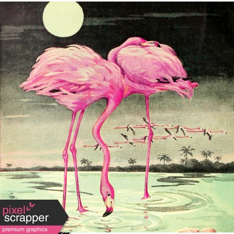 Summer Lovin Elements ephemera flamingo