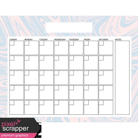 The Good Life April Calendar 85x11 Blank