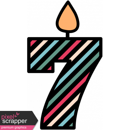 The Good Life: Birthday Illustrations - Candle 07