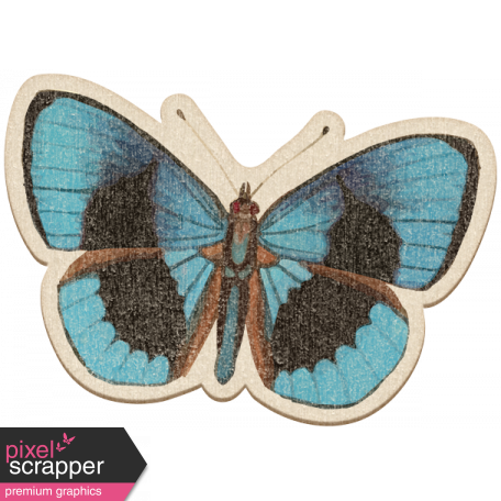 The Good Life July Elements - Chipboard Butterfly 1 Color