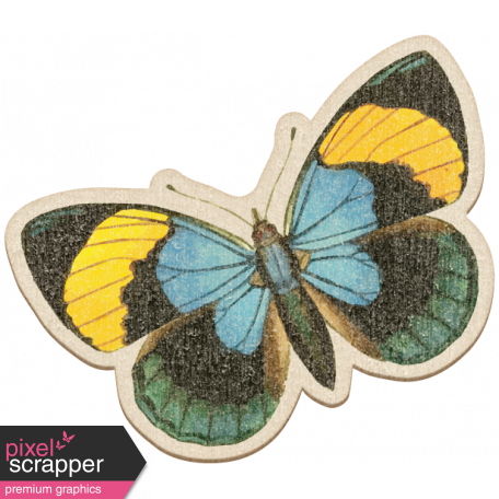 The Good Life July Elements - Chipboard Butterfly 2 Color