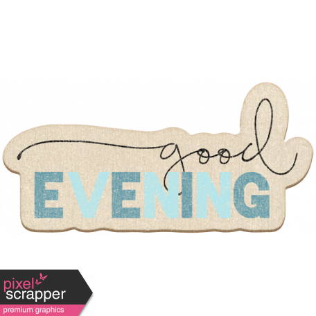 The Good Life July Elements - Chipboard Evening Color