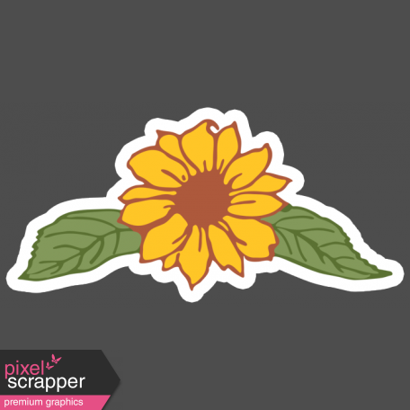 Go West-Elements -Print Sticker Sunflower 1