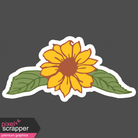 Go West-Elements -Sticker Sunflower 1