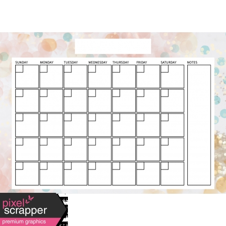 The Good Life: October Calendars - 5x7 Blank