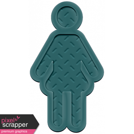 Family Traditions Elements - Rubber Child 2 Teal