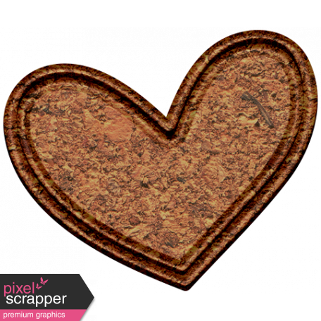 The Good Life: February Elements - chipboard heart 2