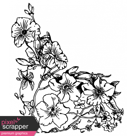 The Good Life: February Elements - flower sticker 4