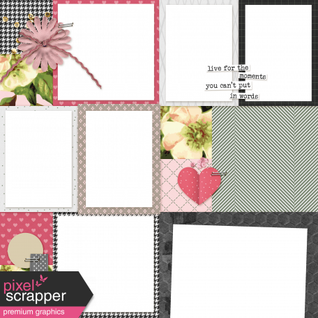 Flower Power Quick Pages Kit - Page 02
