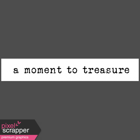 The Good Life: August 2019 Words & Tags Kit - word strip moment to treasure