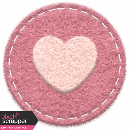 The Good Life: September 2019 Mini Kit - felt circle heart