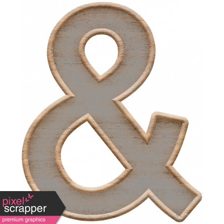 Templates Grab Bag Kit #23: wood ampersand template