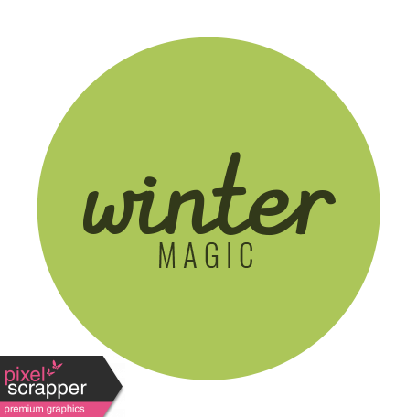 The Good Life: December 2019 Labels & Words Kit - label winter magic