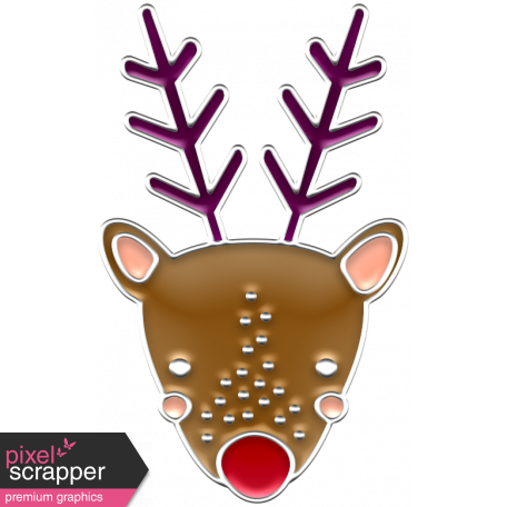 The Good Life: December 2019 Christmas Elements Kit - enamel reindeer