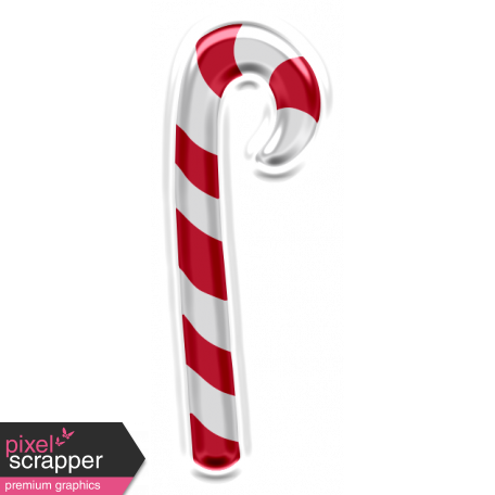 The Good Life: December 2019 Christmas Elements Kit - sticker candy cane