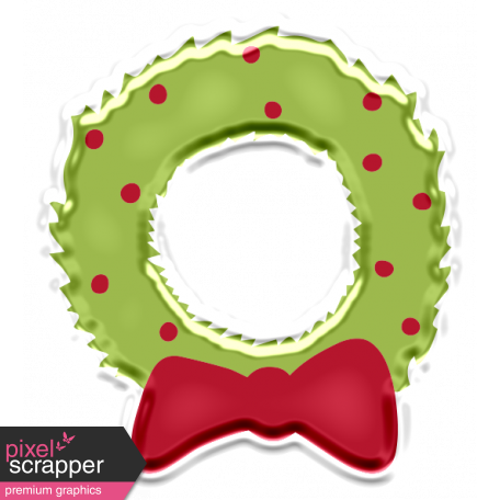 The Good Life: December 2019 Christmas Elements Kit - Sticker wreath