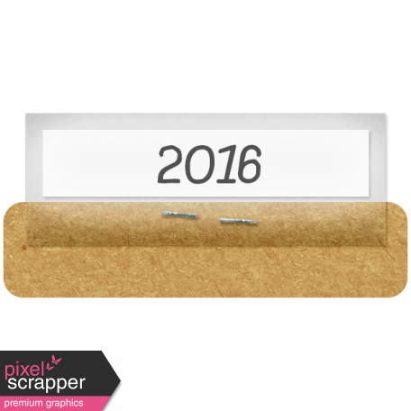 Clear Calendar Tabs Kit - clear tab 2016