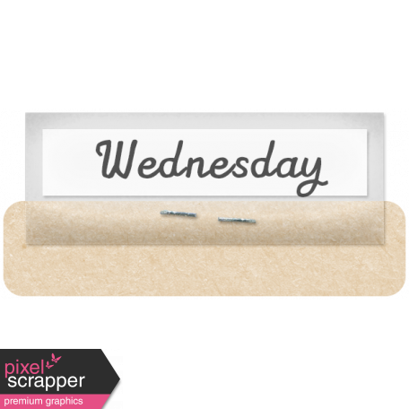 Clear Calendar Tabs Kit - clear tab wednesday